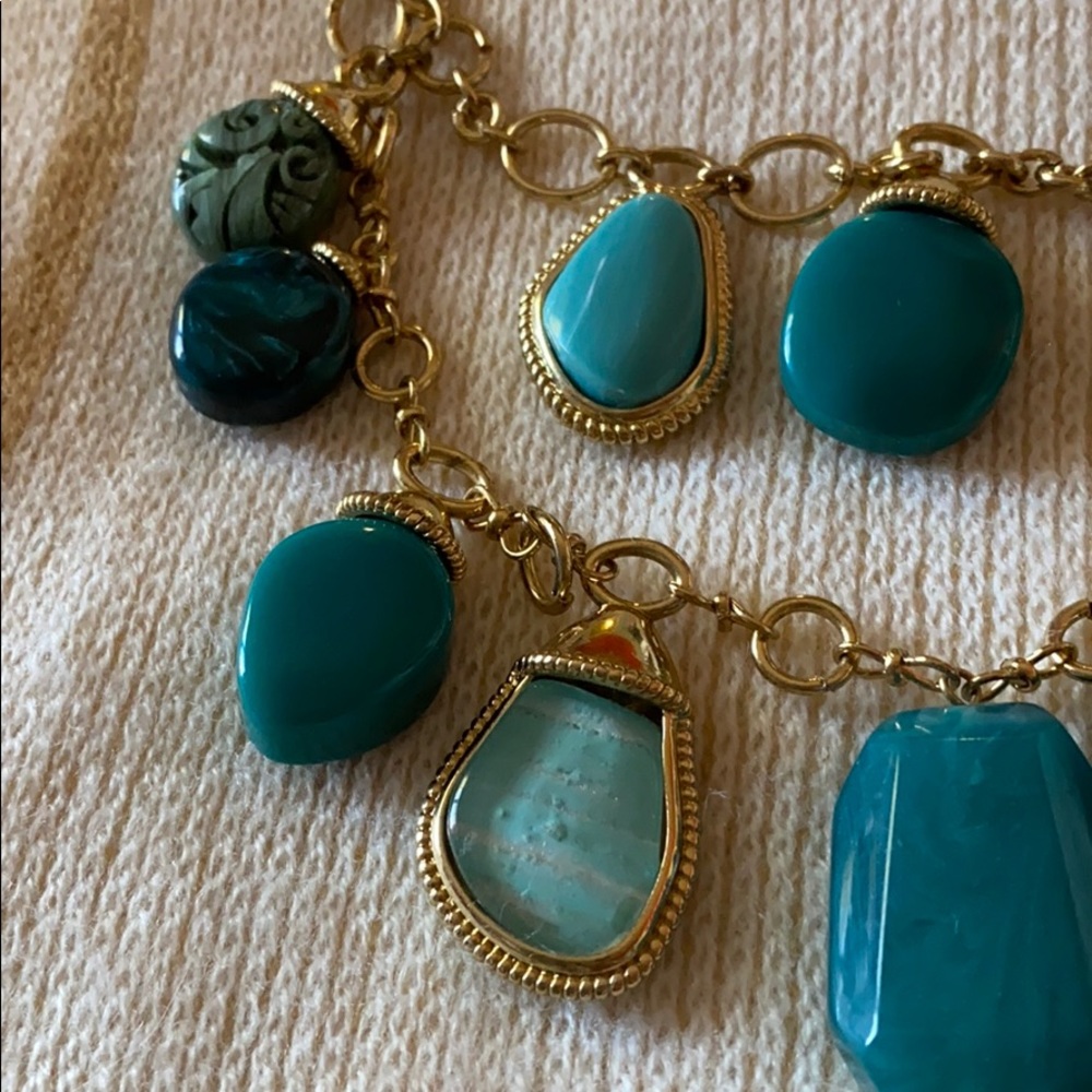 Chicos Turquoise Statement Necklace - image 3